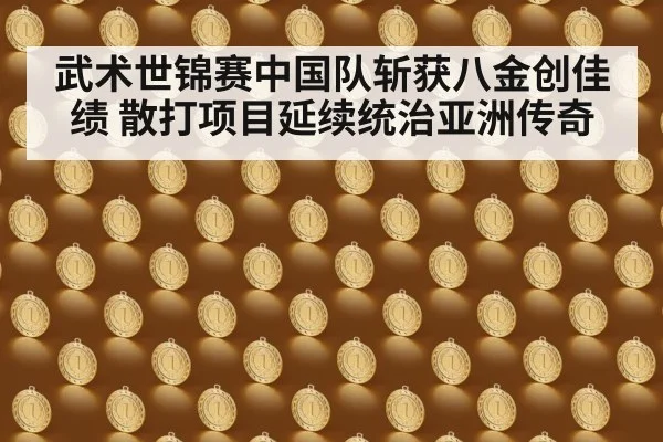 武术世锦赛中国队斩获八金创佳绩 散打项目延续统治亚洲传奇